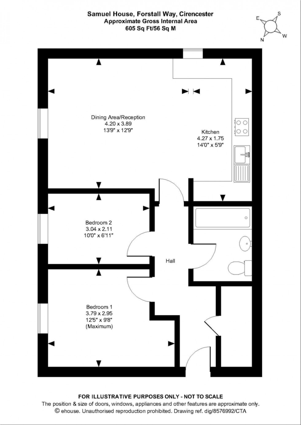 Floorplan for Forstall Way, 3 Forstall Way, Cirencester, Glos