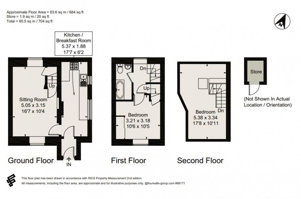 Floorplan for 3 Church Cottages