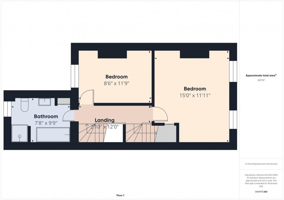 Floorplan for Watermoor Road, Cirencester, Gloucestershire