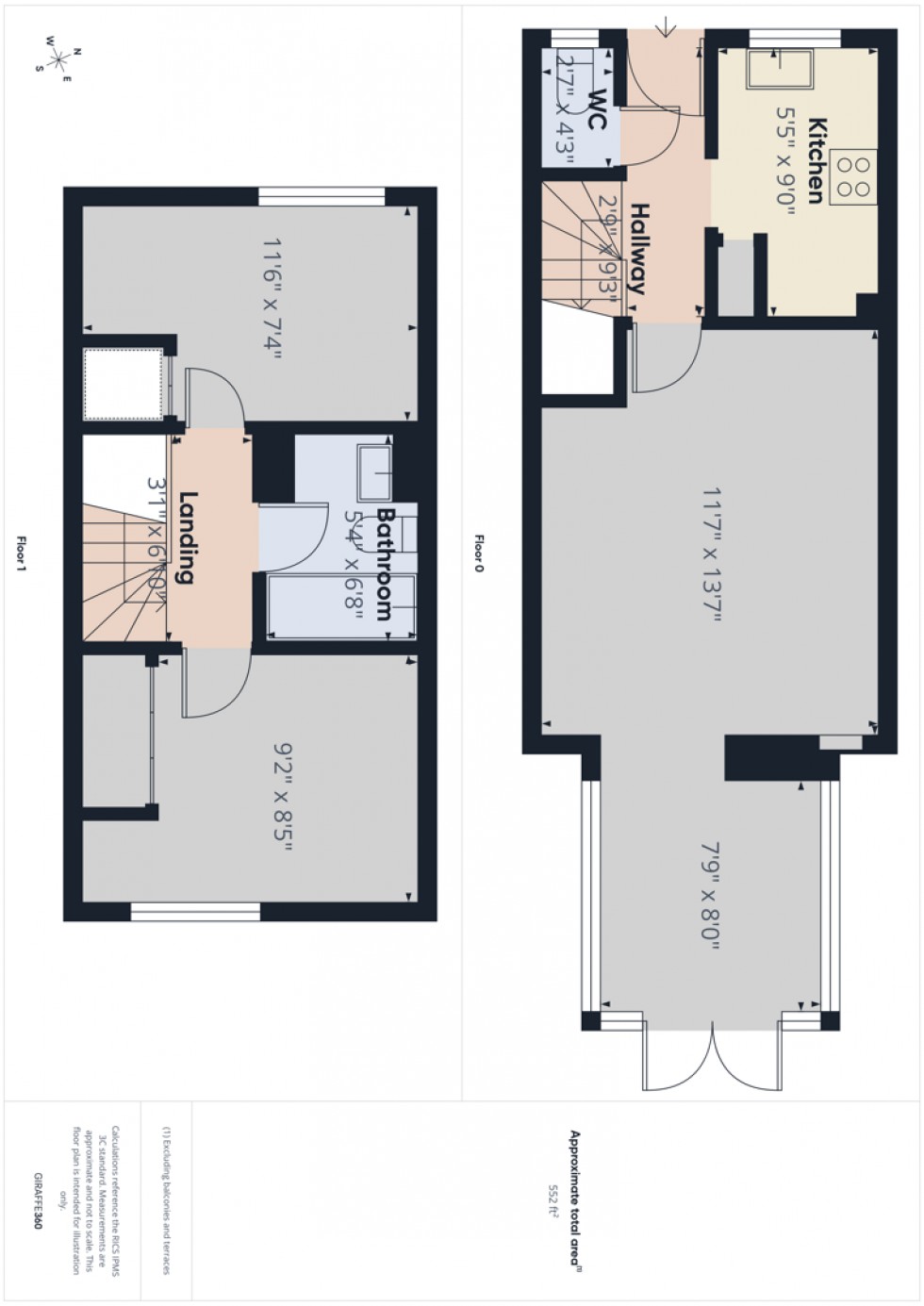 Floorplan for Michaels Mead, Cirencester