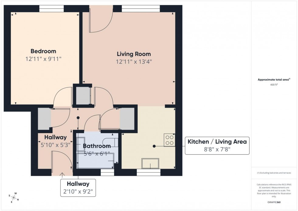 Floorplan for 27, Arnolds Way, Cirencester, Gloucestershire, GL7