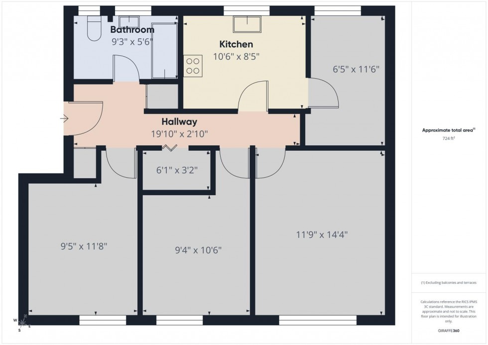 Floorplan for Meadow Close, Cirencester